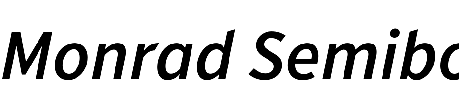 Monrad Semibold Italic Font Download Free
